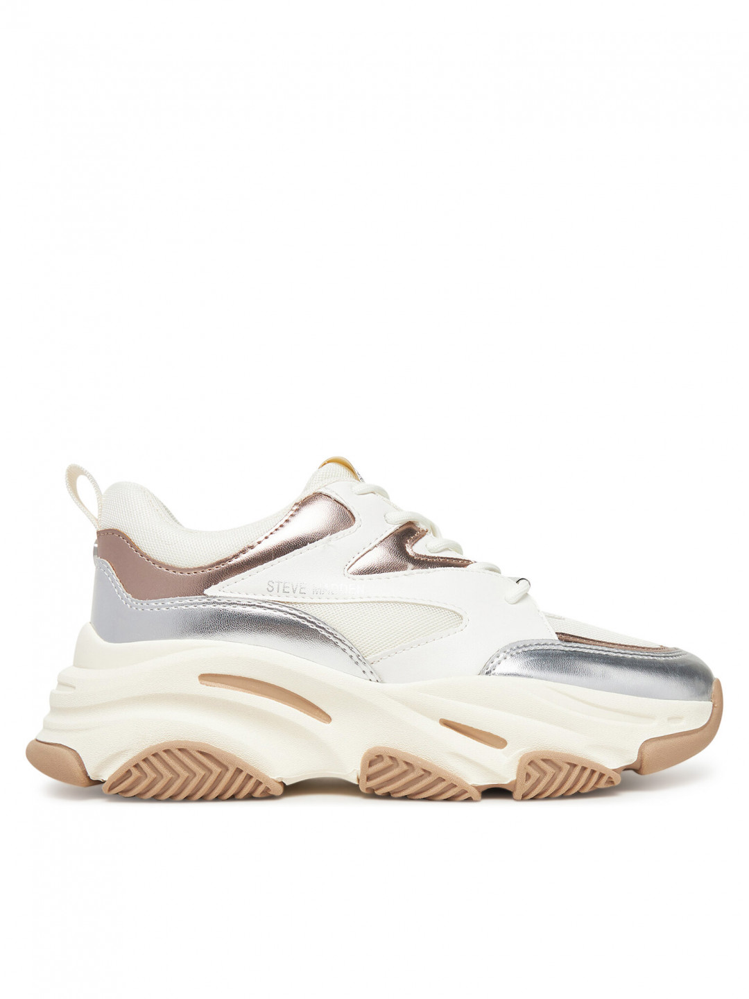 Steve Madden Sneakersy Progressive SM19000096 Stříbrná